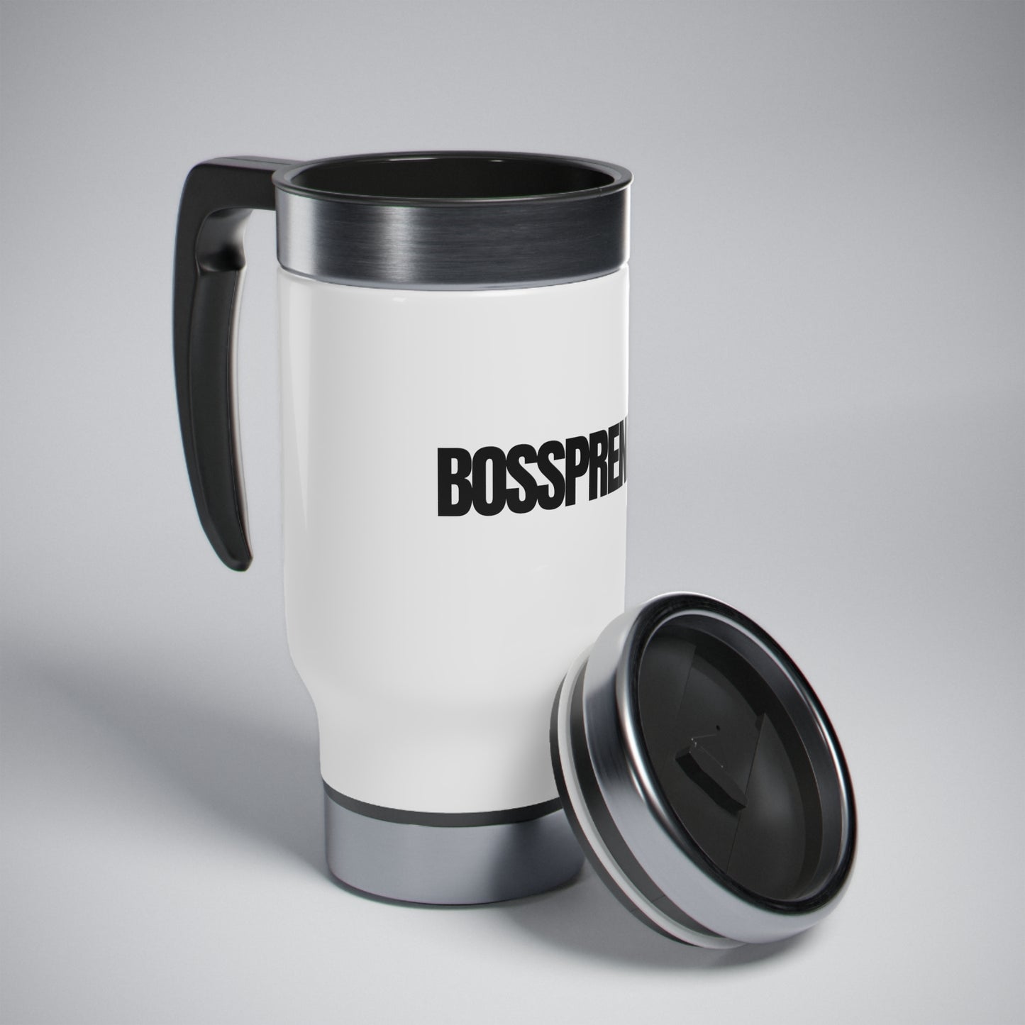 Bosspreneur Travel Mug with Handle, 14oz