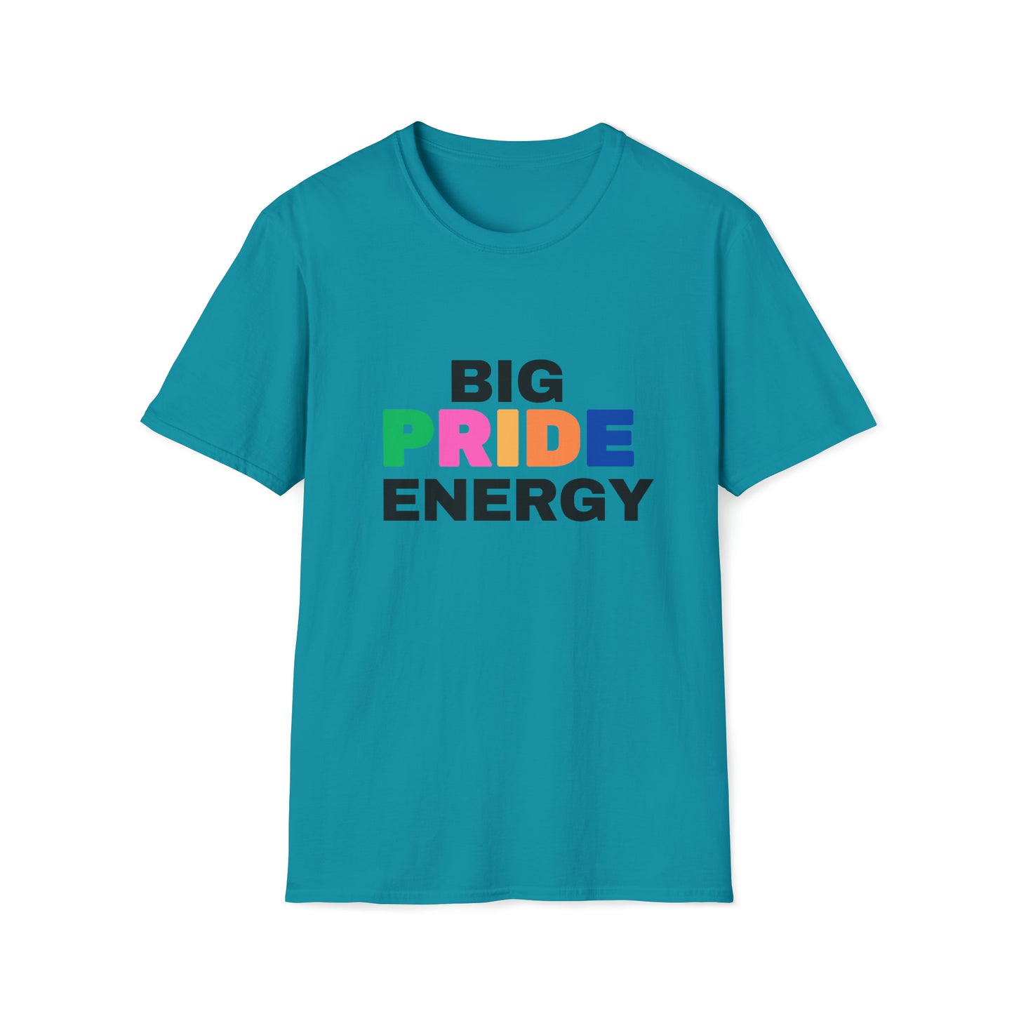 Big Pride Energy Unisex Softstyle T-Shirt (Multiple-Colors)