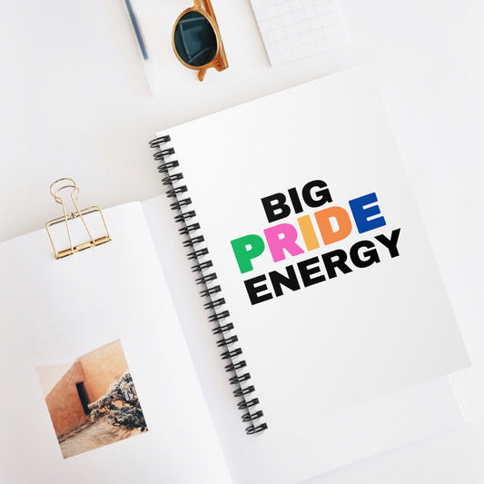 Big Pride Energy Spiral Notebook - Ruled Line