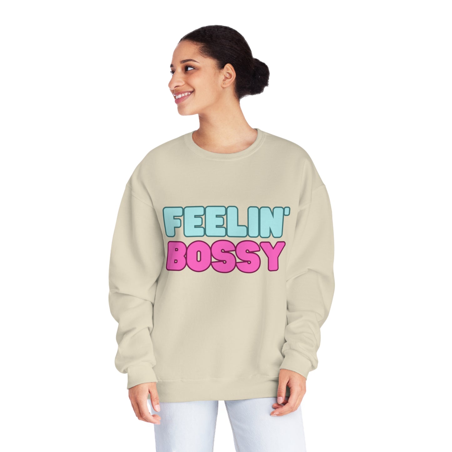 Feeling' Boss Unisex NuBlend® Crewneck Sweatshirt (Multiple colors)