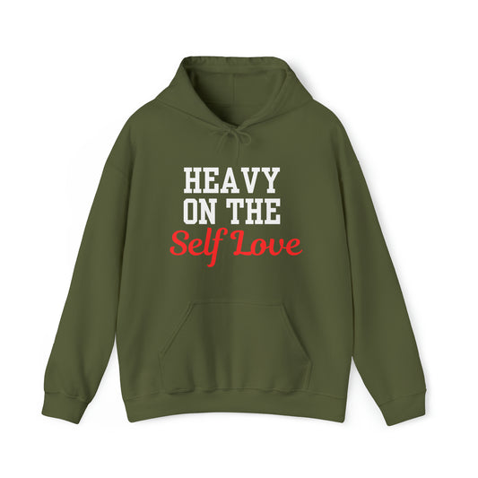 Heavy On The Self Love Unisex Heavy Blend™ Hooded Sweatshirt (Multicolor)