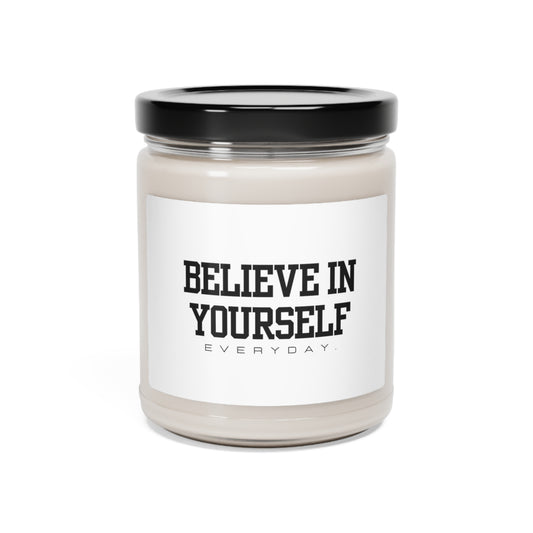 Believe In Yourself Scented Soy Candle, 9oz (White)