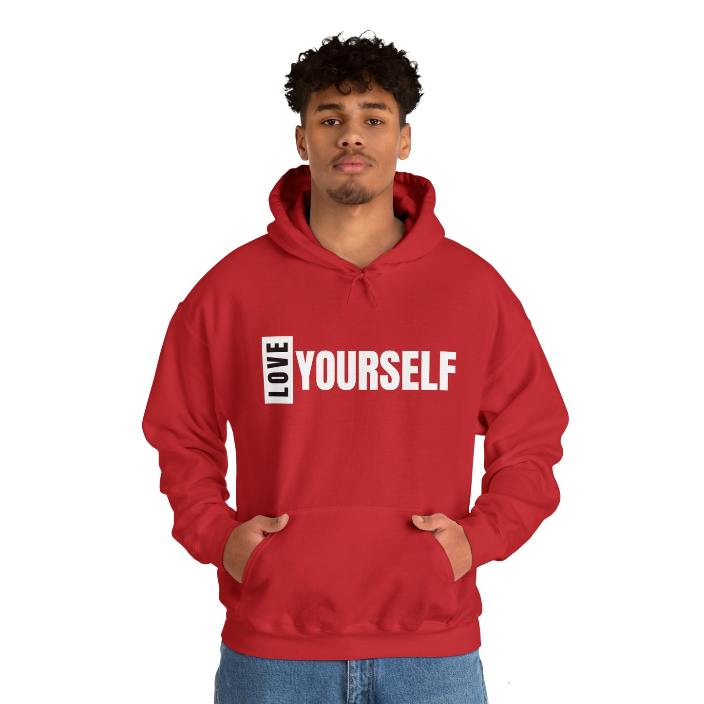 Love Yourself Unisex Heavy Blend™ Hooded Sweatshirt (Multiple Colors)