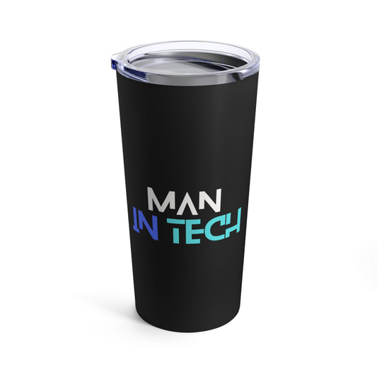 Man In Tech Tumbler 20oz (Black)