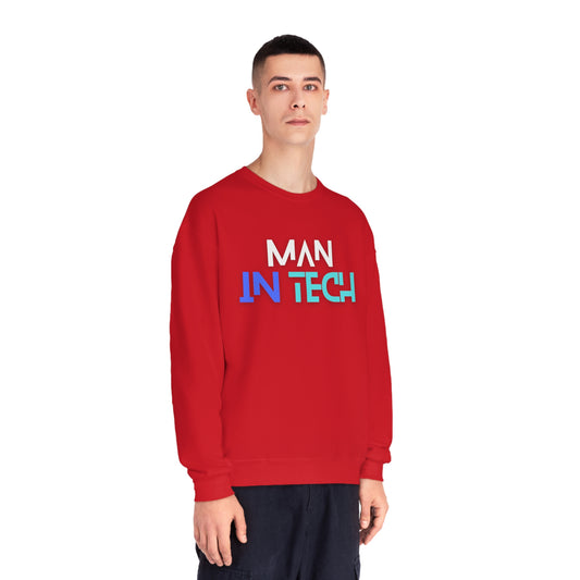 Man In Tech Unisex NuBlend® Crewneck Sweatshirt (Multiple Colors)