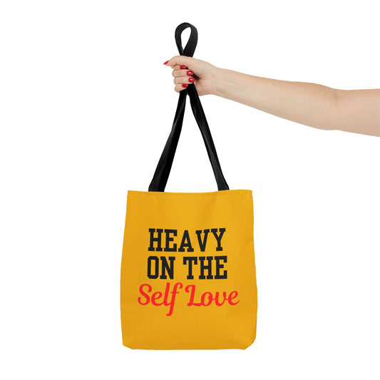 Heavy On The Self Love Tote Bag (Yellow)