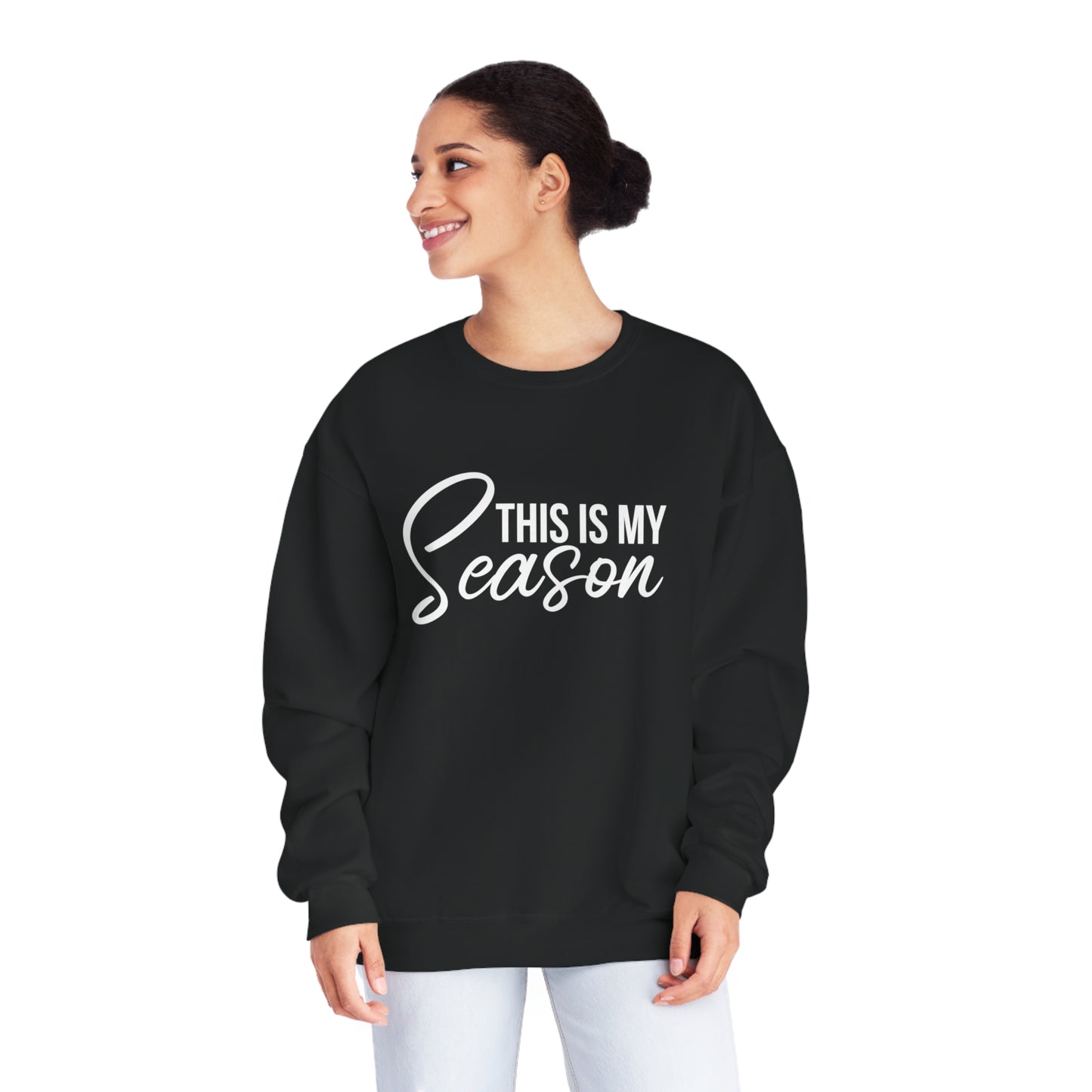 This is My Season Unisex NuBlend® Crewneck Sweatshirt (Multiple Colors)