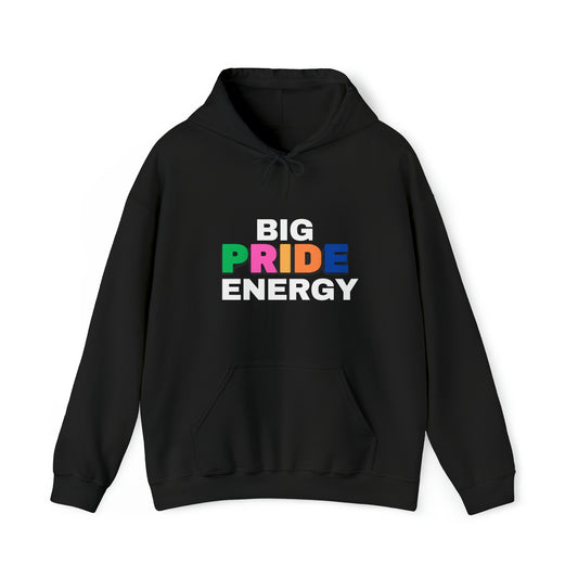 Big Pride Energy Unisex Heavy Blend™ Hooded Sweatshirt (Black)