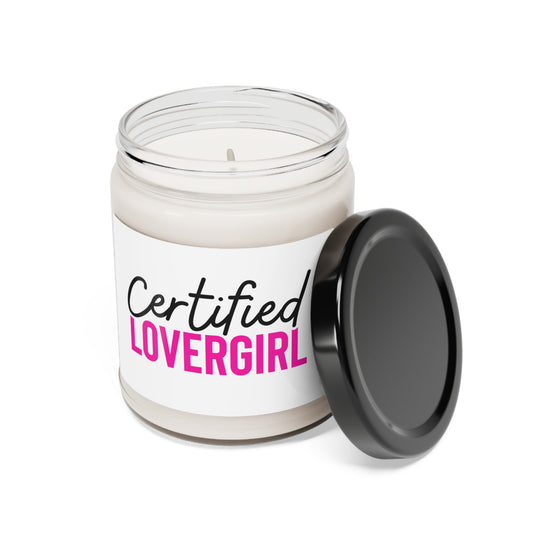 Certified Lovergirl Scented Soy Candle, 9oz (White)