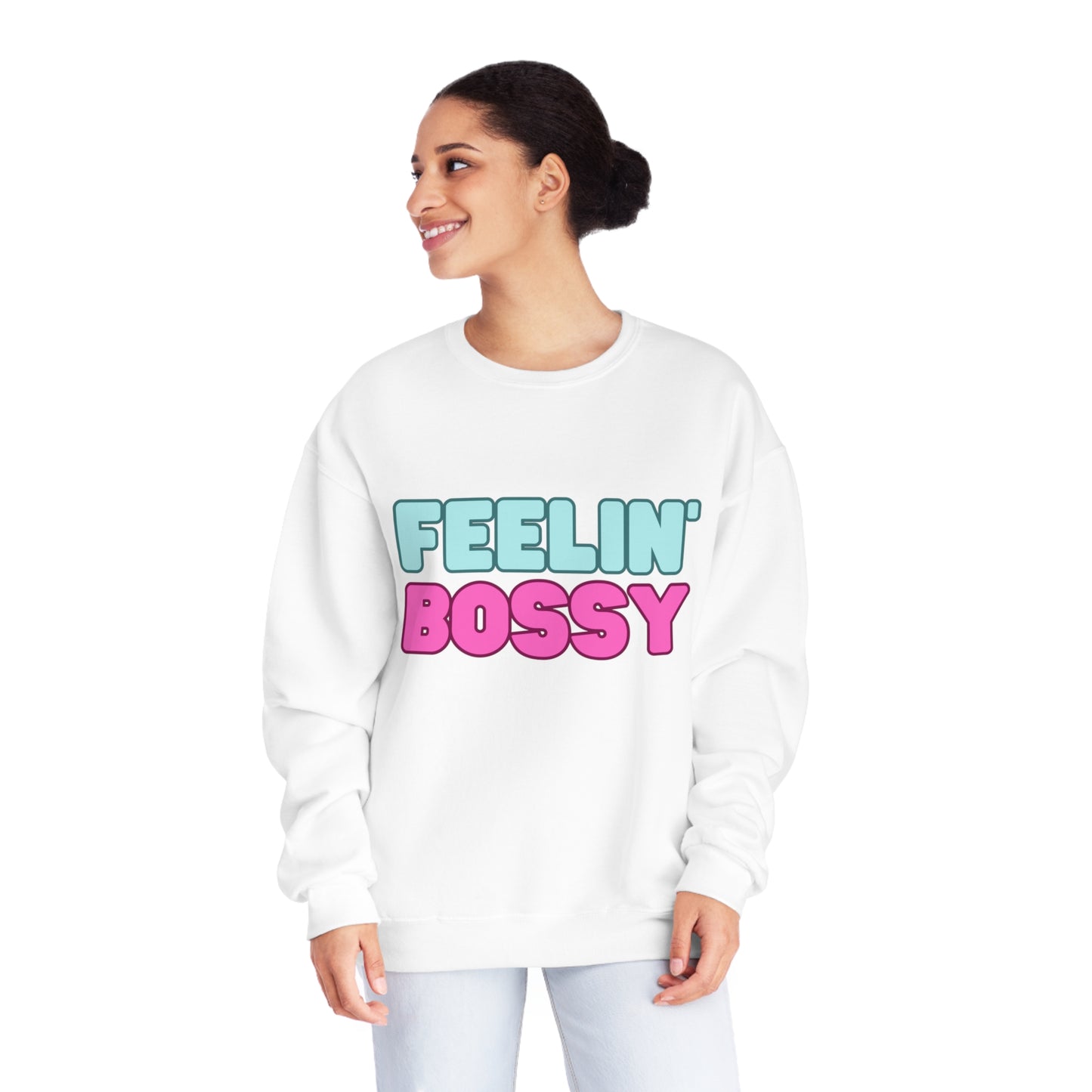 Feeling' Boss Unisex NuBlend® Crewneck Sweatshirt (Multiple colors)