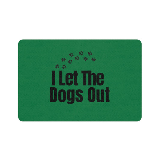 Pet Food Mat (12x18) (Green)