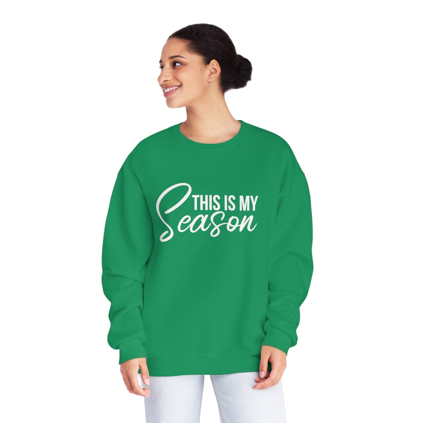 This is My Season Unisex NuBlend® Crewneck Sweatshirt (Multiple Colors)